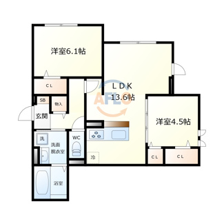 【間取り】 | D-ROOM墨江　墨江小学校区 | D-ROOM墨江（ディールーム墨江）　間取り