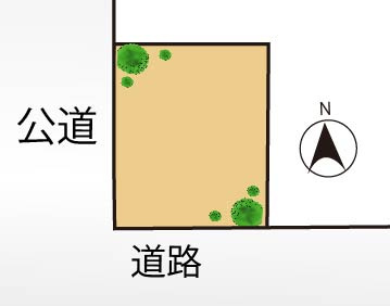 新宿区上落合２丁目の売地の土地図