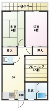 ハイネス福寿の間取り