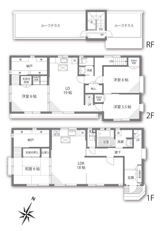 中目黒戸建の間取り|間取り図