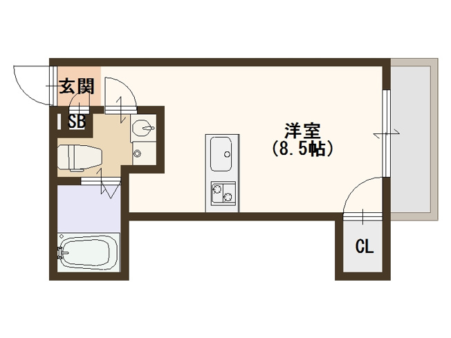 【間取り】 | フェリオ南津守