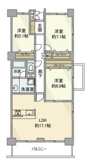 【間取り】 | 加賀ガーデンハイツ | 間取りです。