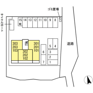【区画図】 | エスポワール松橋Ⅱ