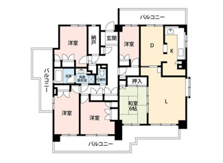 【間取り】 | フラット三ツ沢公園