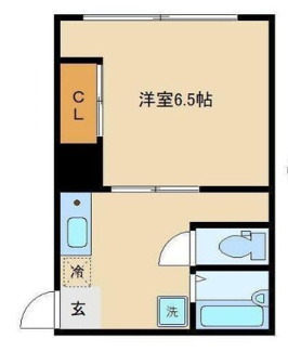 【間取り】 | コーポ峰 | 間取りです。