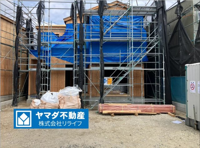 グラファーレ　江南市東野町新田　全3区画分譲の外観|「現地（2026年7月26日）撮影」　　
■全体写真　
■ヤマダ不動産　株式会社リライフ　