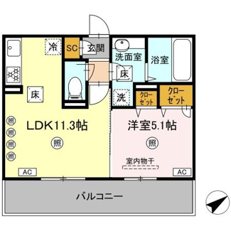 【間取り】 | (仮称)D-ROOM八代市西片町18PJ 