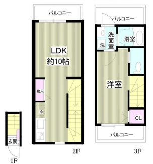 【間取り】 | チェスナッツ蒲田 | 間取りです。