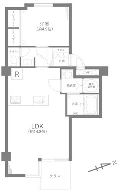 ライオンズマンション碑文谷の間取り