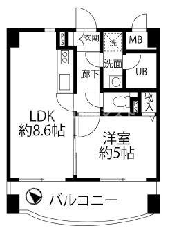 サンメゾン玉川の間取り