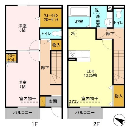 【間取り】 | カラコレス(D-ｒｏｏｍ)