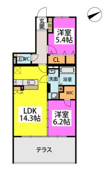 ステラガーデン【キャッシュバック対象物件】の間取り