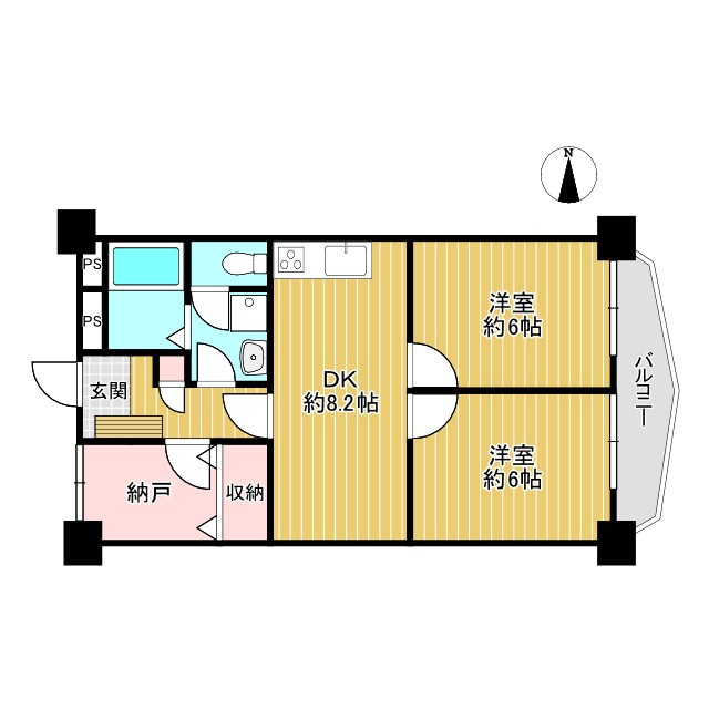 メゾン寝屋川の間取り