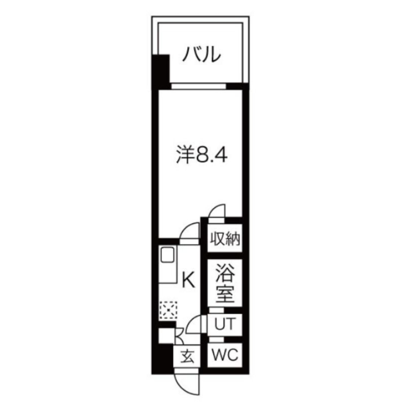 シーズンフラッツ蔵前春日通りの間取り