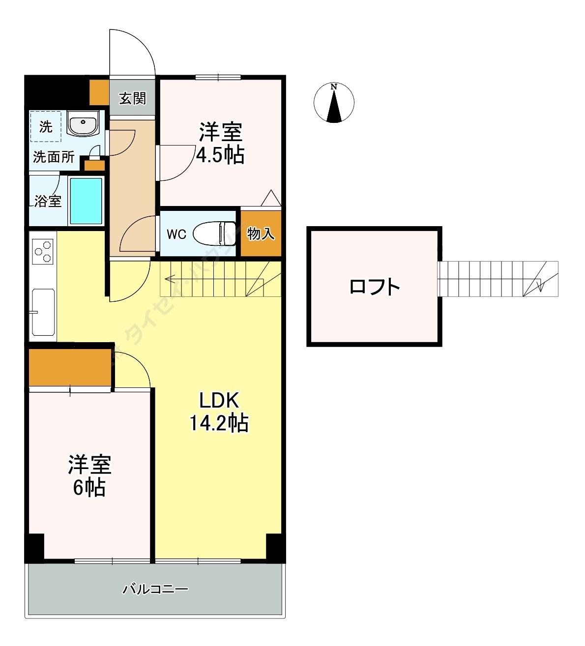 アンフォーラＴ・Ｄの間取り