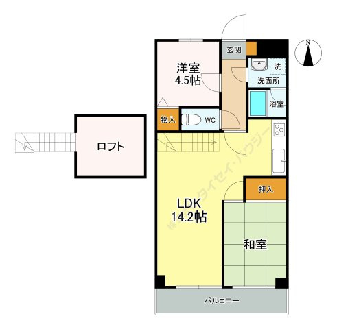 アンフォーラＴ・Ｄの間取り