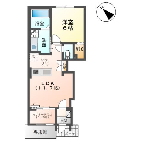 （仮称）千葉市中央区大森町新築アパートの間取り