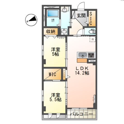 千葉パークストリートの間取り