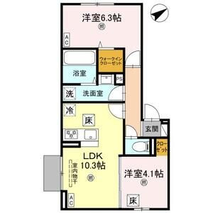【間取り】 | DーROOM 西矢倉 | お部屋の間取りです