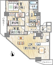 リバーガーデンタワー上町台筆ヶ崎の画像