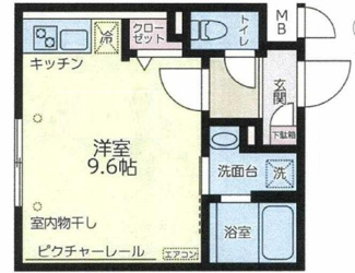 【間取り】 | ココキュ－ブ日暮里公園 | 間取りです。