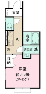 【間取り】 | フォンテーヌＢ | 間取りです。