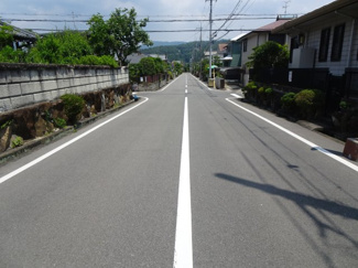 【前面道路含む現地写真】 | 川西市大和東1丁目91の17　建築条件無土地