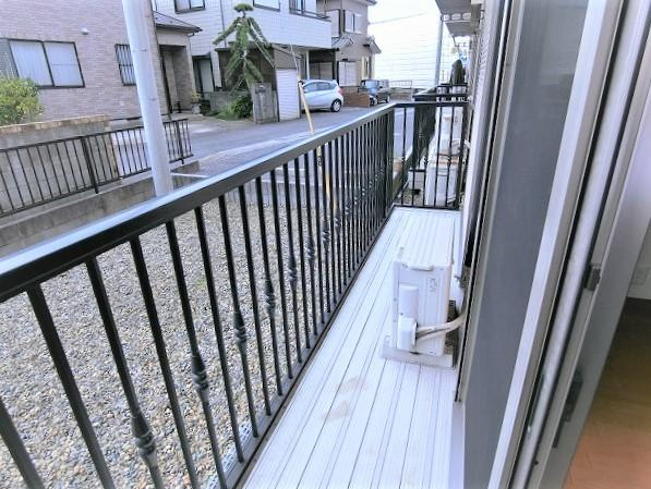 Ｎ・Ｙハイツ　Ｂのバルコニー|開放的で明るい空間を演出してくれるバルコニーです