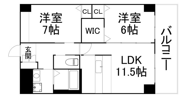 【間取り】 | エーデル深江橋