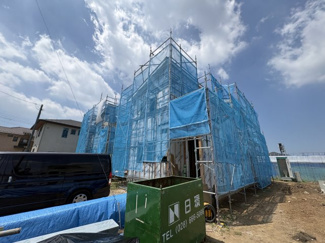 【駐車場】 | いろどりアイタウン古河市三杉町1丁目　 | 建築中現地写真（同社施工完成物件・モデルハウスがご見学いただけます）