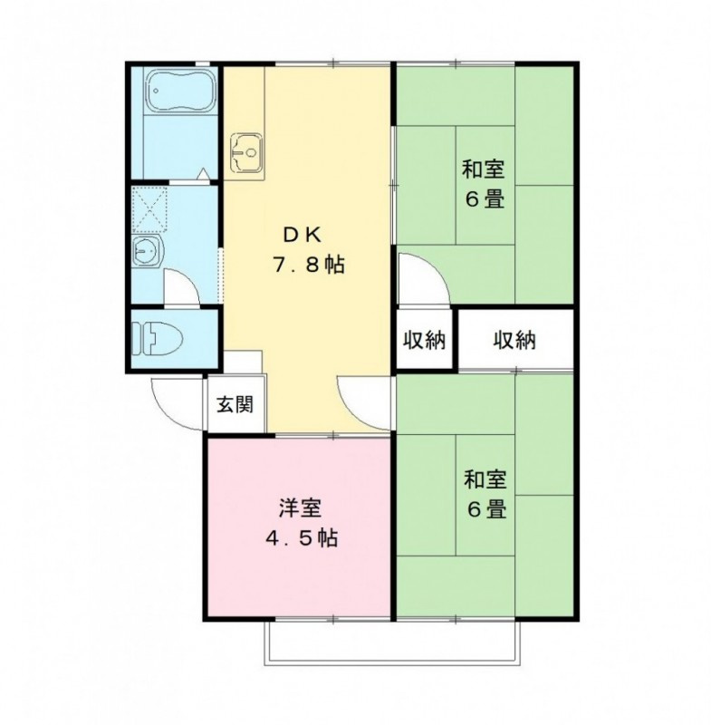 グリーンハイツの間取り