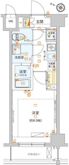 【間取り】 | ハーモニーレジデンス池上