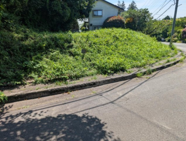 函南町　南箱根ダイヤランドの前面道路含む現地写真|広々とした道路に面しています。