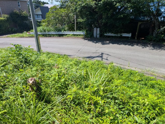 函南町　南箱根ダイヤランドの前面道路含む現地写真|広々とした道路に面しています。