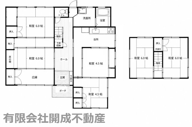 倉敷市福田町浦田の間取り