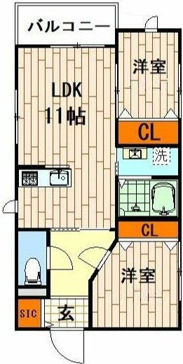 ＡＲＴＳ　ＫＯＭＡＧＯＭＥの間取り|間取りです。