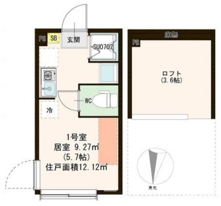 【間取り】 | ハーモニーテラス沼袋