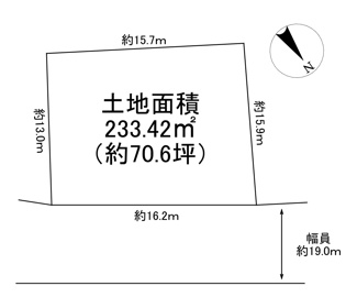 【土地図】 | 川西市清和台西1丁目2の11　建築条件無土地