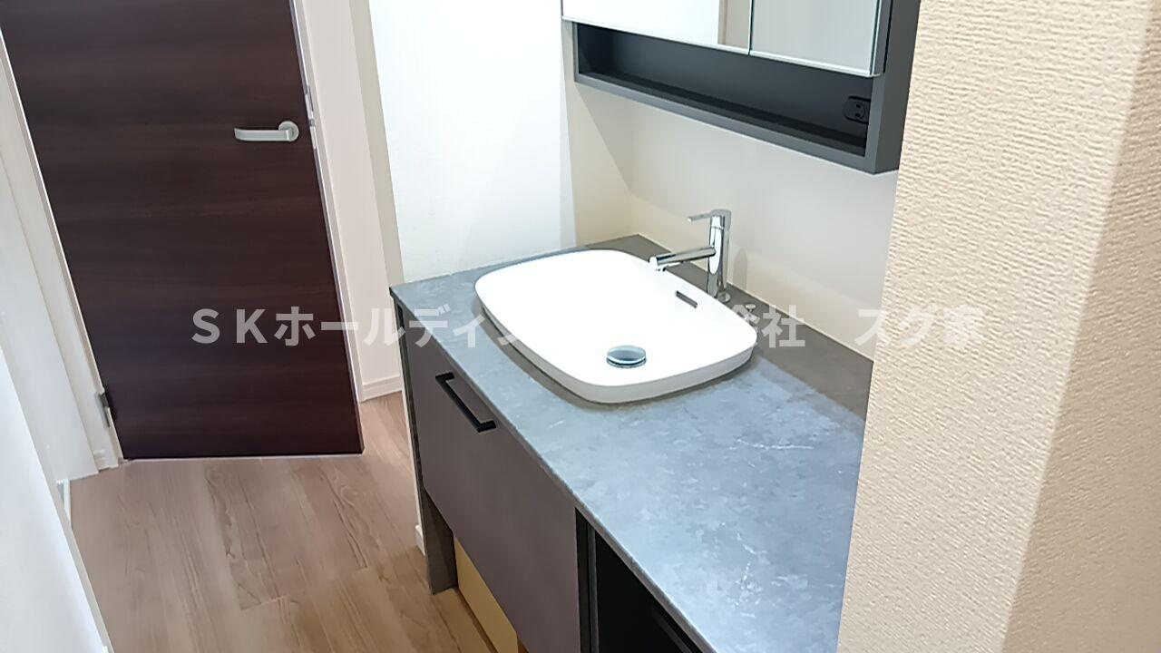 高槻市大和２丁目新築戸建て住宅の独立洗面台