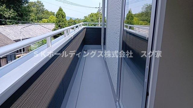 高槻市大和２丁目新築戸建て住宅のバルコニー