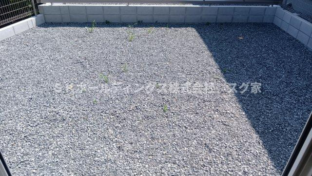 高槻市大和２丁目新築戸建て住宅の庭