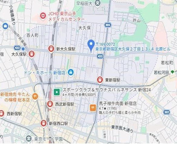 北原ビルの地図
