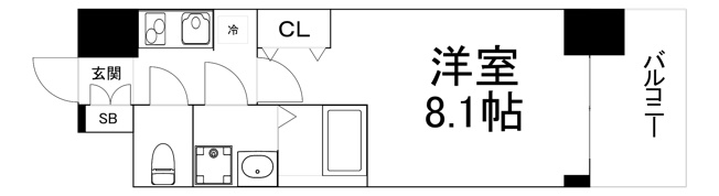 【間取り】 | S-RESIDENCE阿波座West