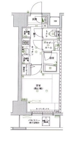 スパシエジーベック亀戸の間取り|間取りです。