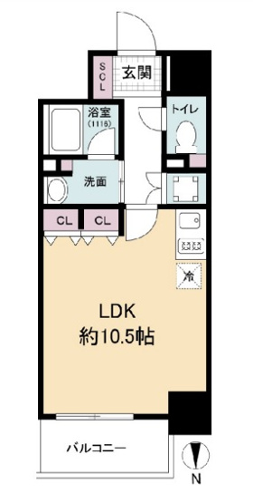 【間取り】 | アプリーレ堺筋本町