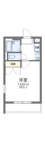 【間取り】 | レオパレス二色の浜Ａ