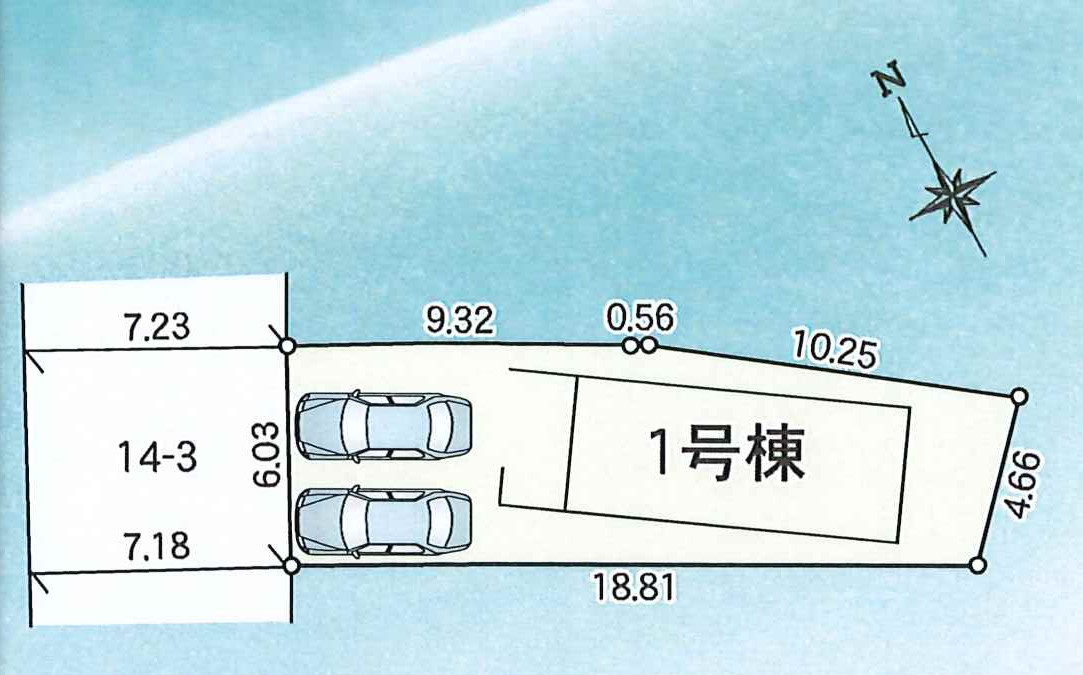 高崎市上和田町の区画図