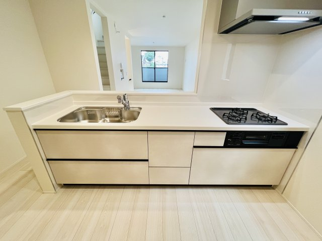 高崎市上和田町のキッチン|ご家族との会話も弾む、対面キッチン♪