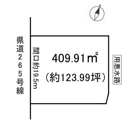 半田市上浜町の土地図
