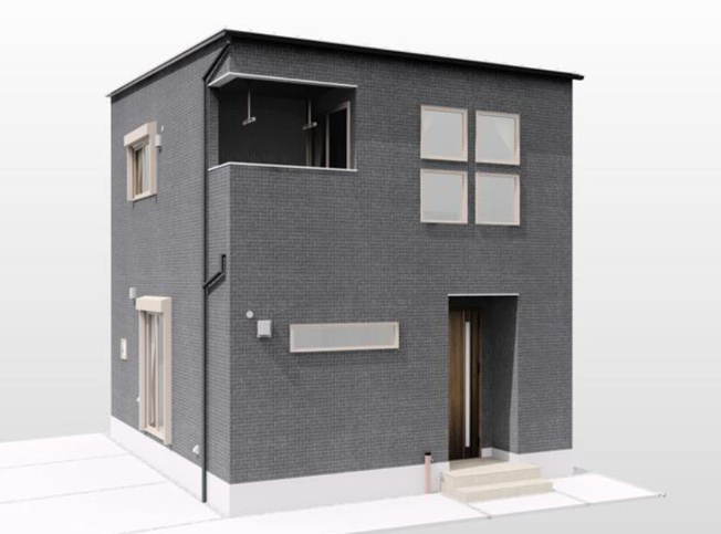 【外観】 | 八尾市堤町2丁目 | 【外観パース】【太陽光発電システム搭載☆耐震構造☆（耐震等級3相当）】ローン返済目安：月々約81457円（頭金0円、変動金利0.875％、返済期間40年、ボーナス払い無しで試算しています）